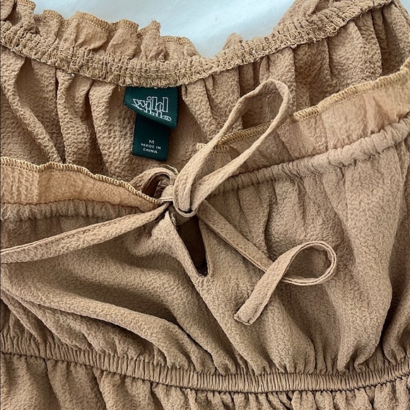 Wild Fable Tan Sleeveless Ruched Camisole - Picture 3 of 5